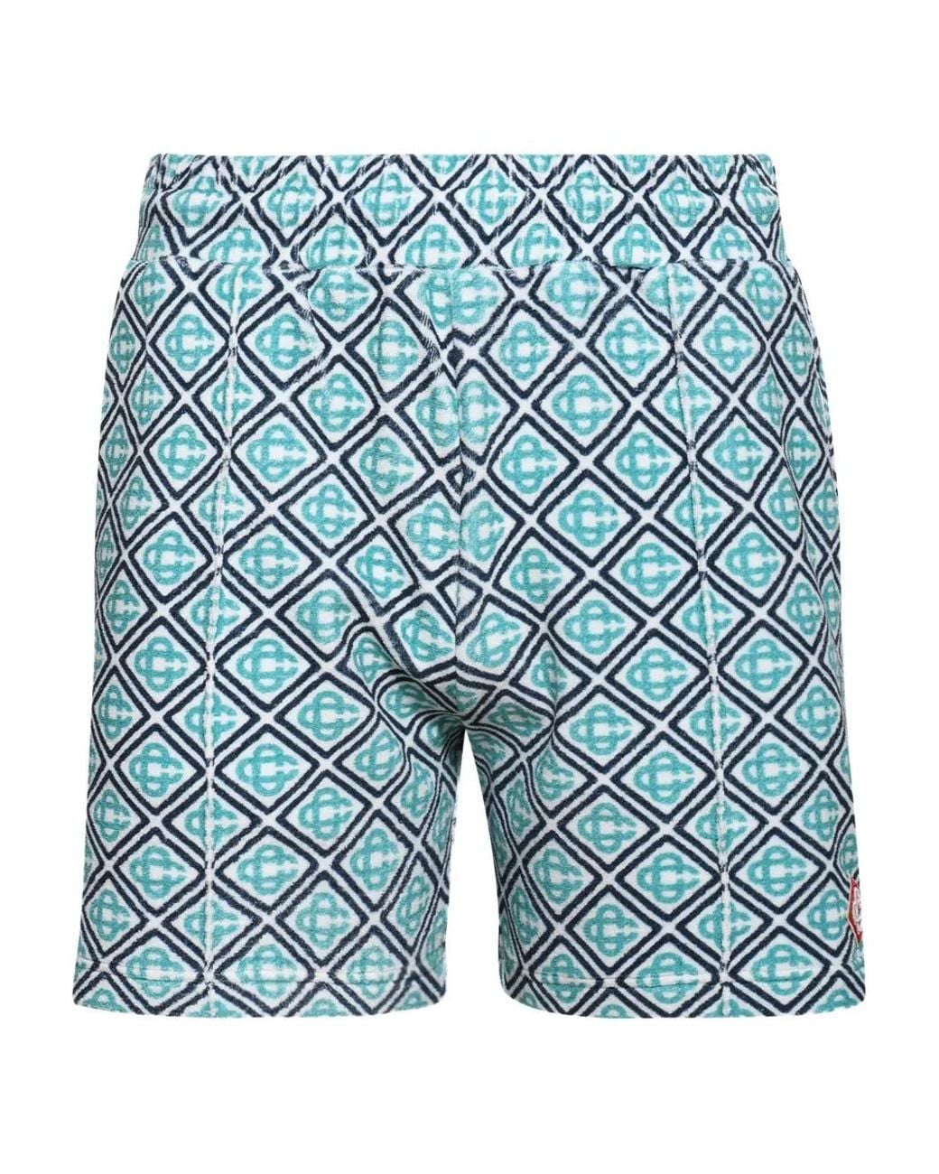 Casablanca Blue Towelling Shorts for men