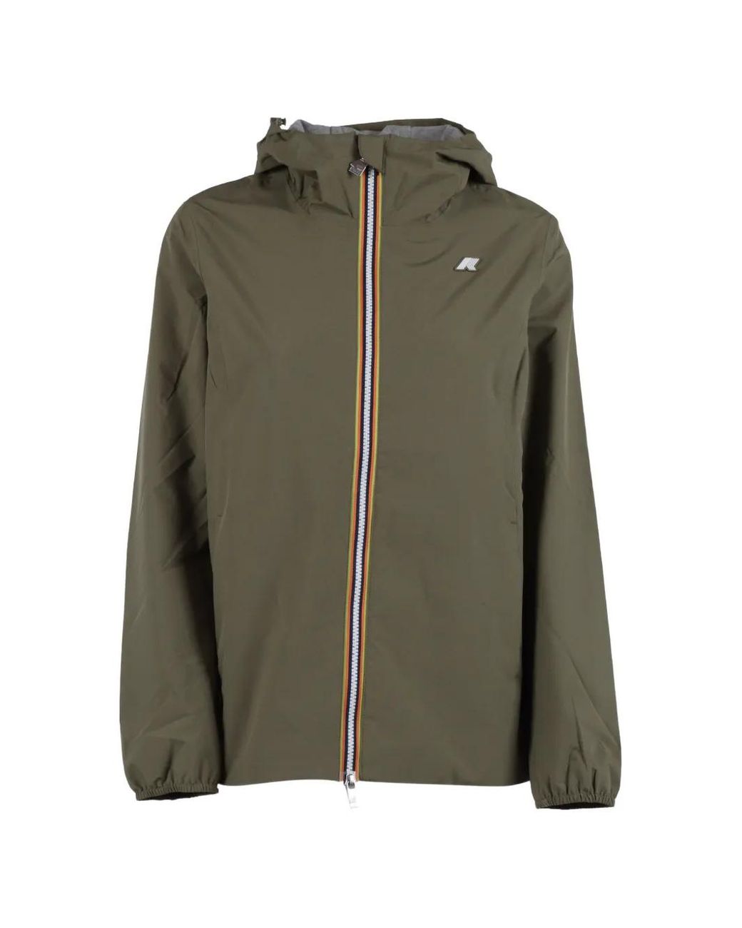K-Way Green Hooded Zip Jacket