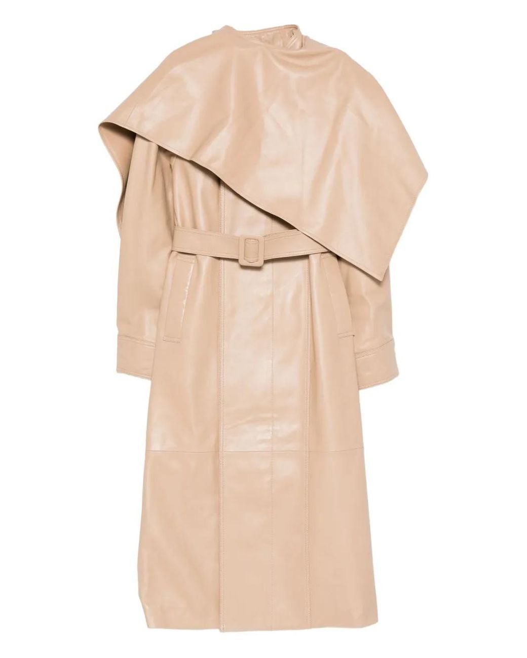 DUCIE Natural Nina Leather Coat