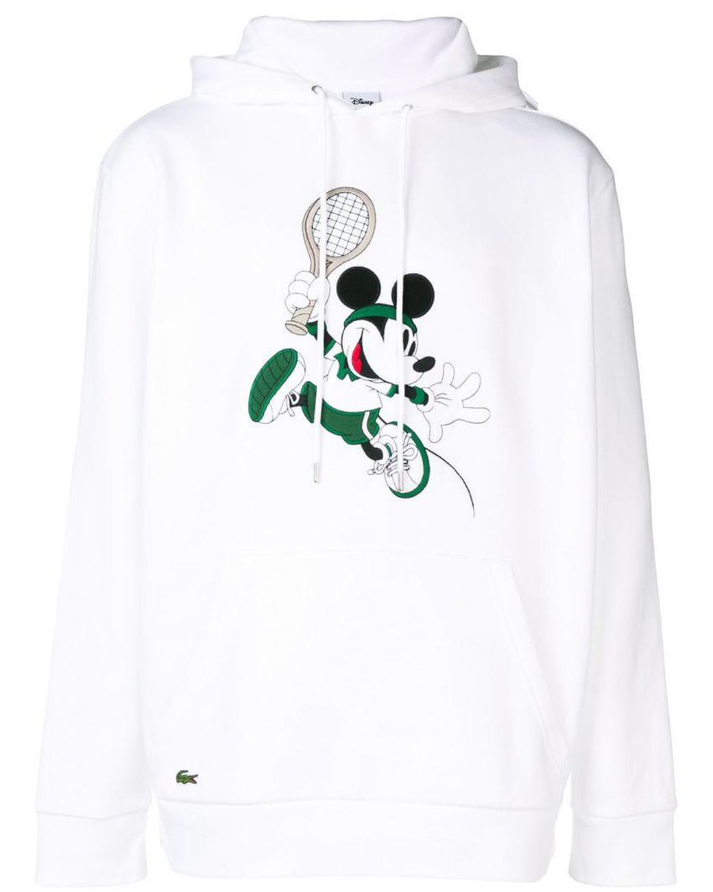 Lacoste Mickey Mouse Pullover Hoodie in White for Men | Lyst UK