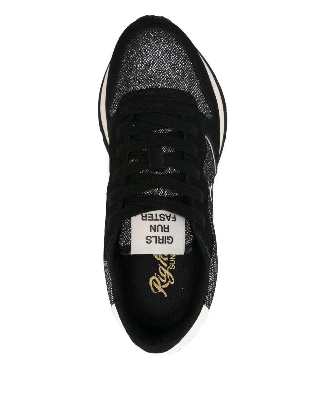 Sun 68 Black Ally Glitter Sneakers