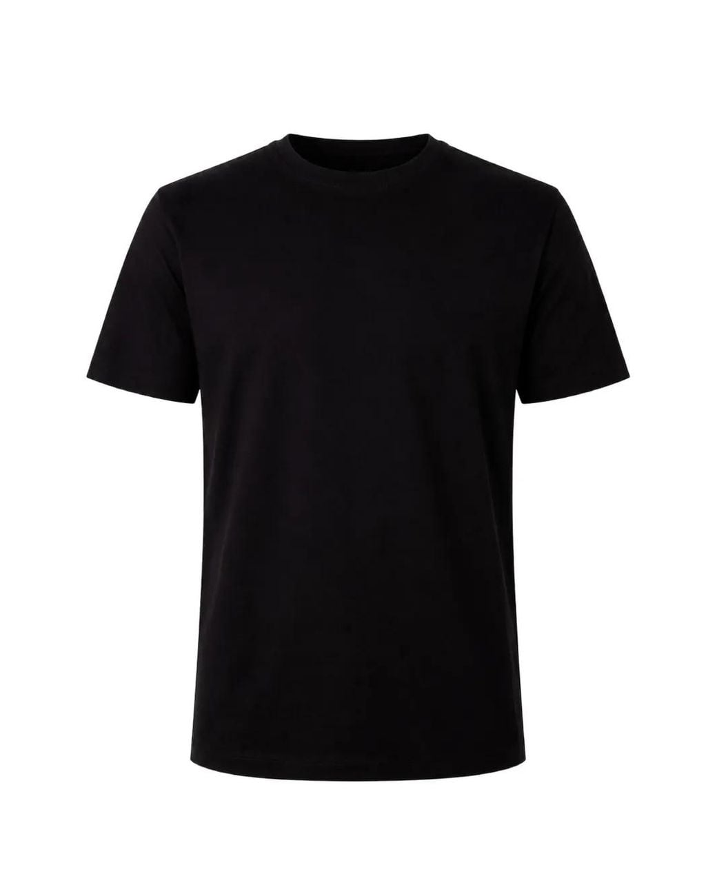 Handvaerk Black Crew-Neck T-Shirt for men