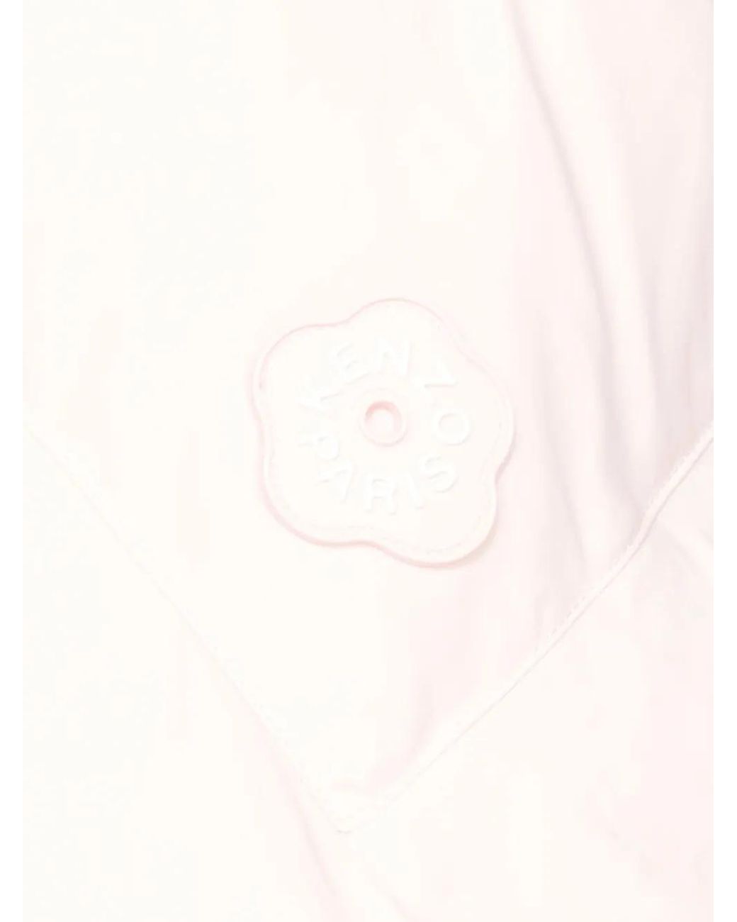KENZO Pink Logo-Patch Down Jacket