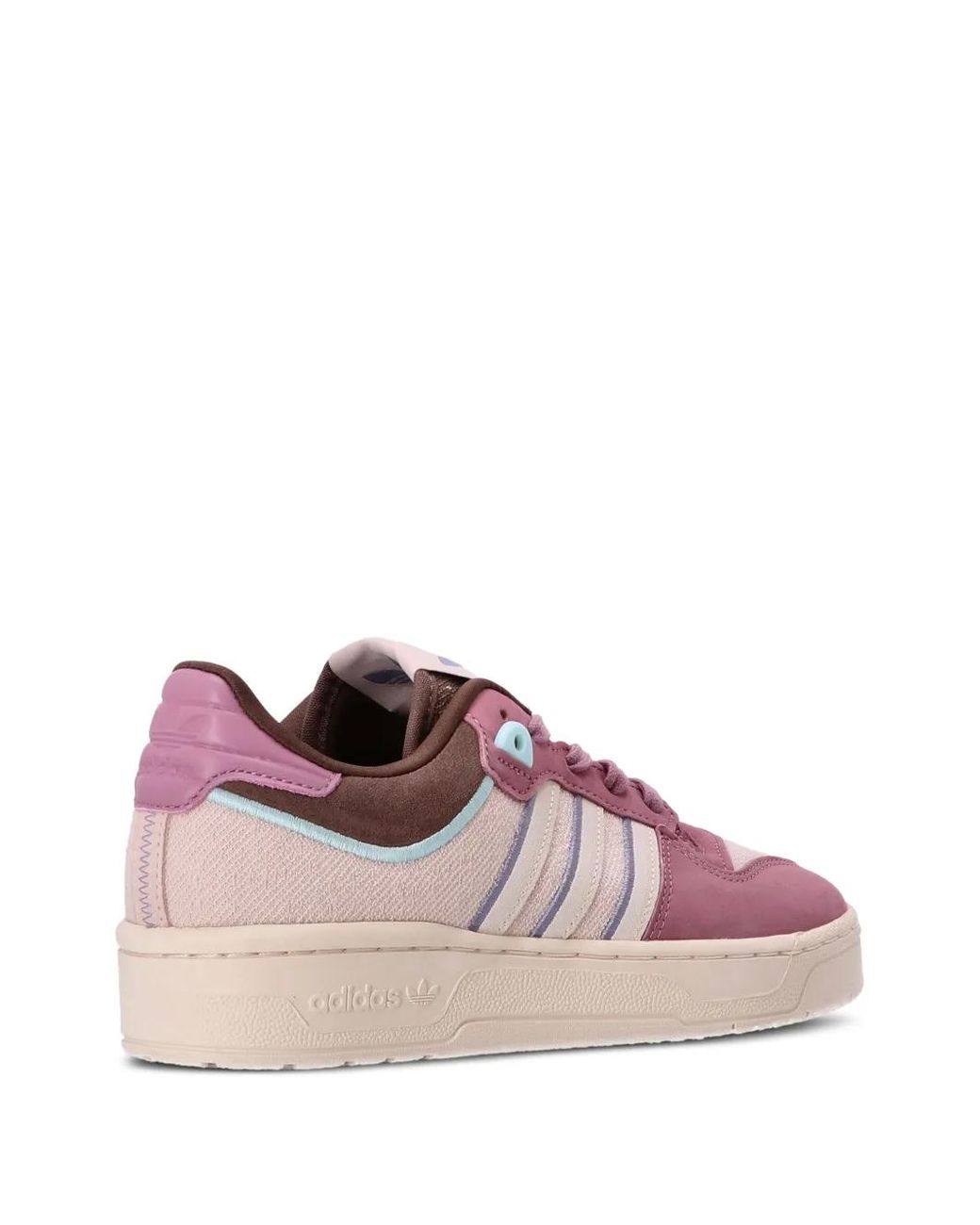 Adidas Pink Rivalry Logo-Patch Sneakers