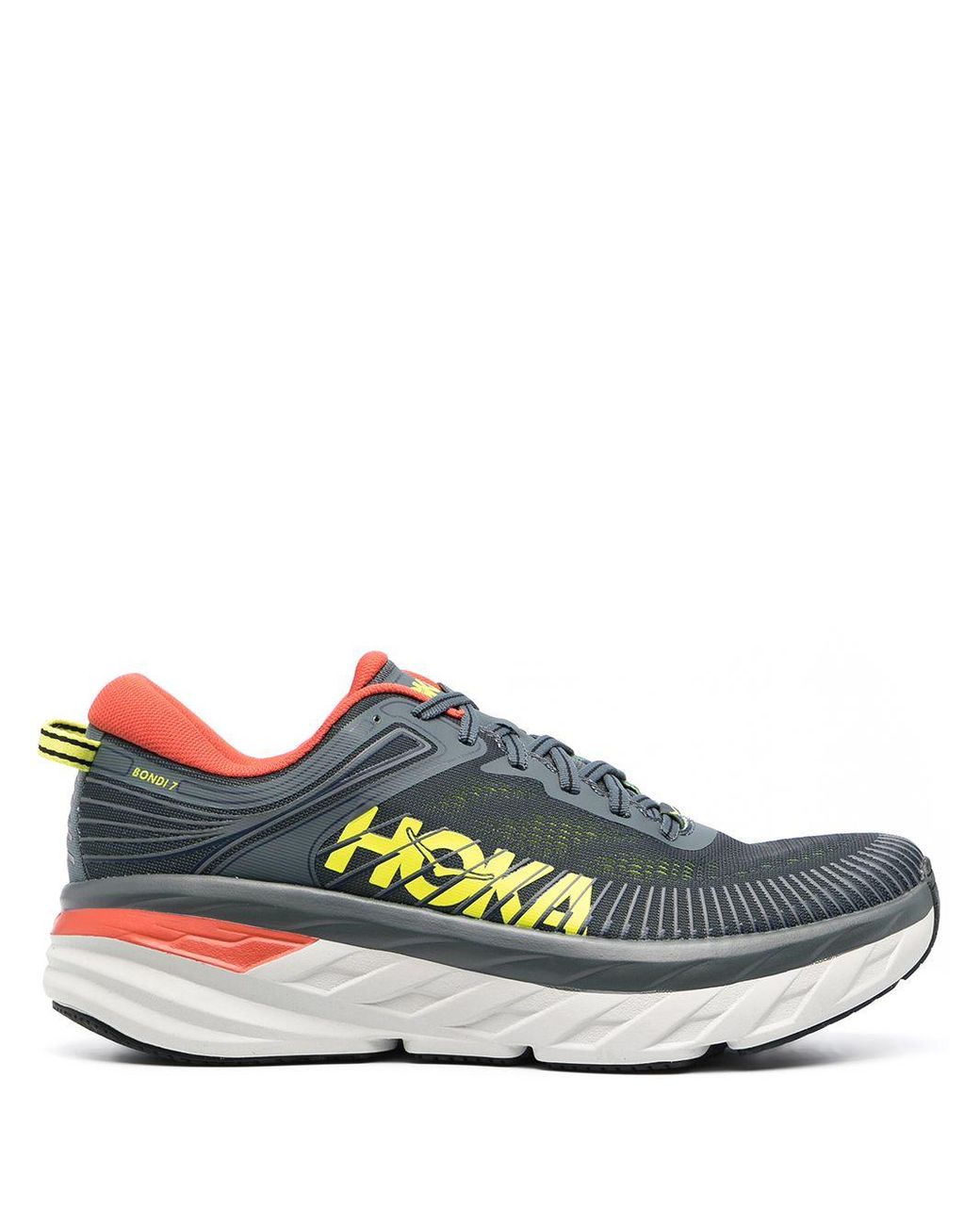 Hoka One One Bondy 7 Chunky Sneakers in Grey (Gray) for Men - Lyst