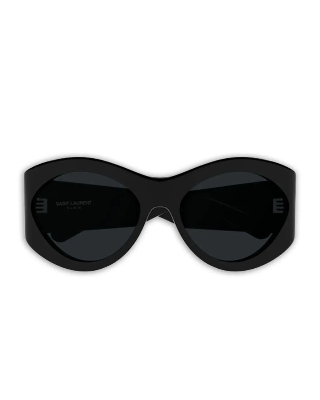 Saint Laurent Black Round-Frame Sunglasses