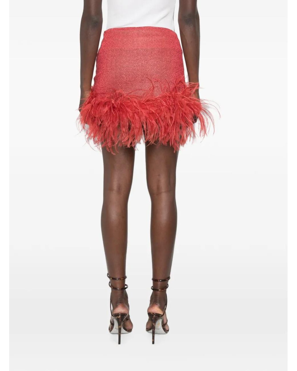Oseree Red Lumiere Plumage Skirtini