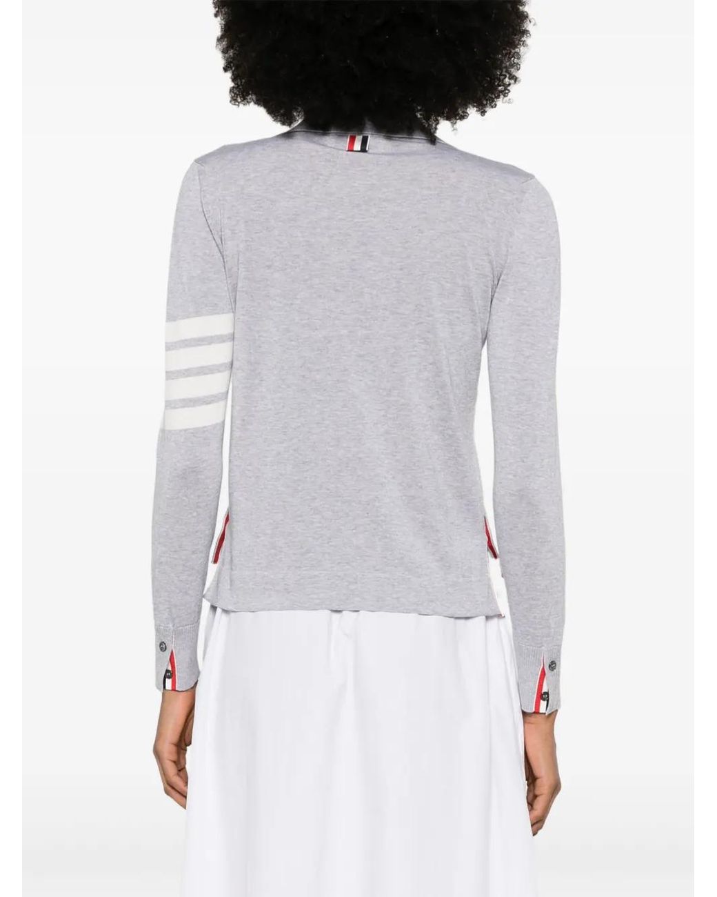 Thom Browne Gray 4Bar Cotton Shirt