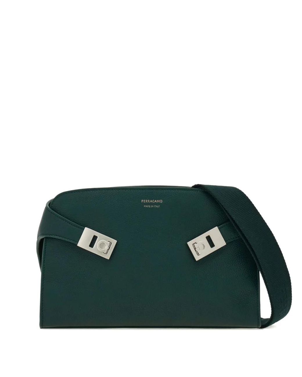Ferragamo Green Hug Messenger Bag for men