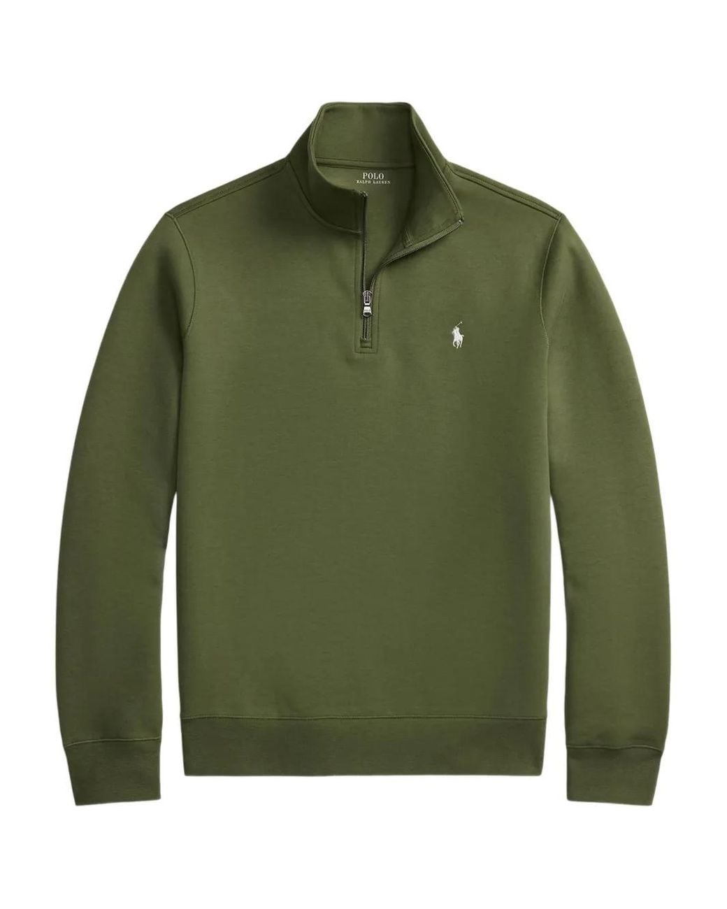 Polo Ralph Lauren Green Quarter-Zip Sweatshirt for men