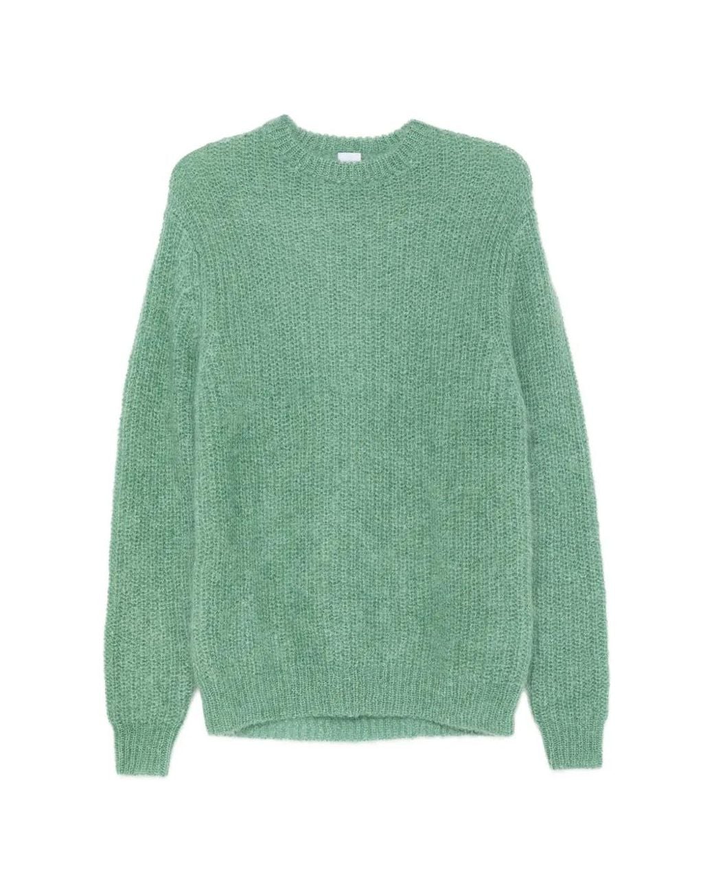 Aspesi Green Pull En Maille Épaisse for men