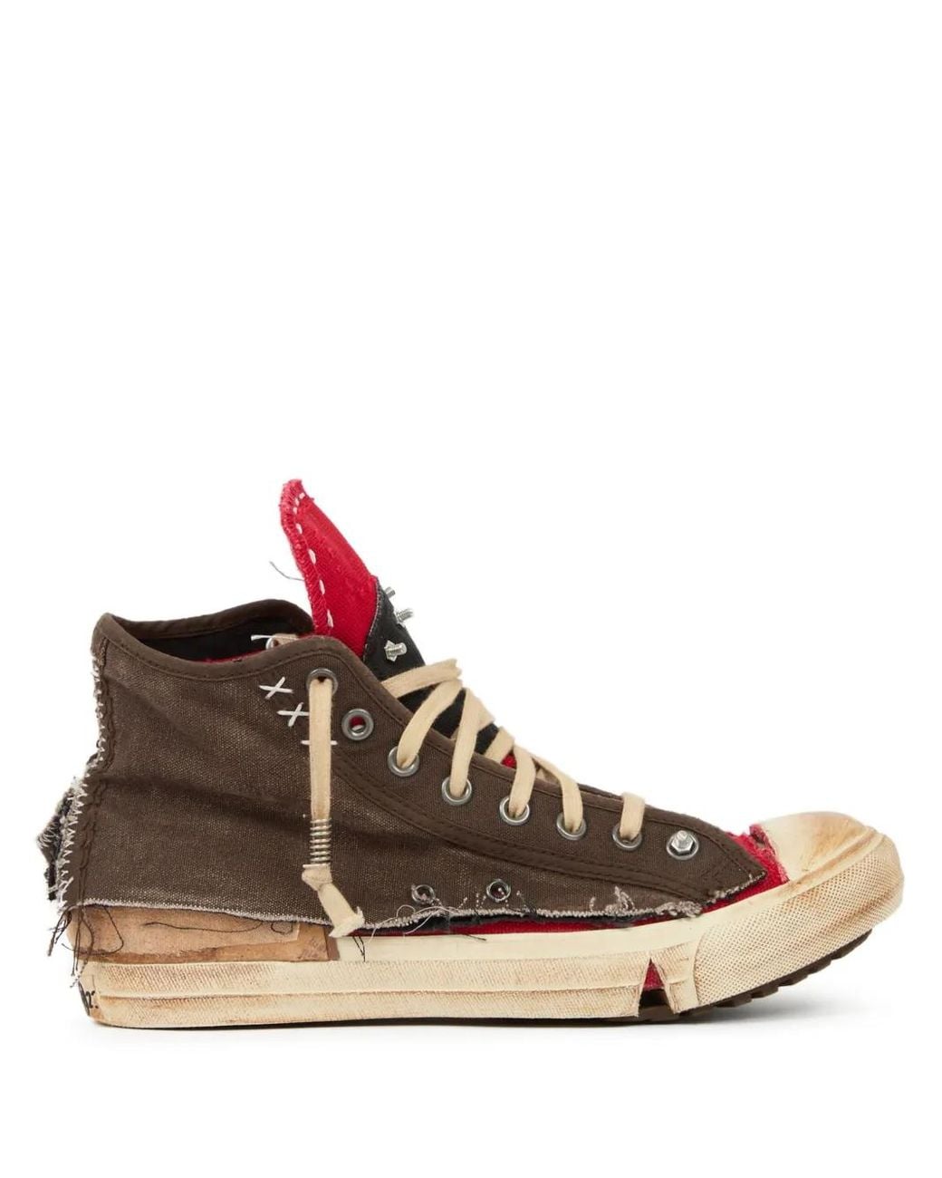 Maison Margiela Brown Loved To Death Sneakers