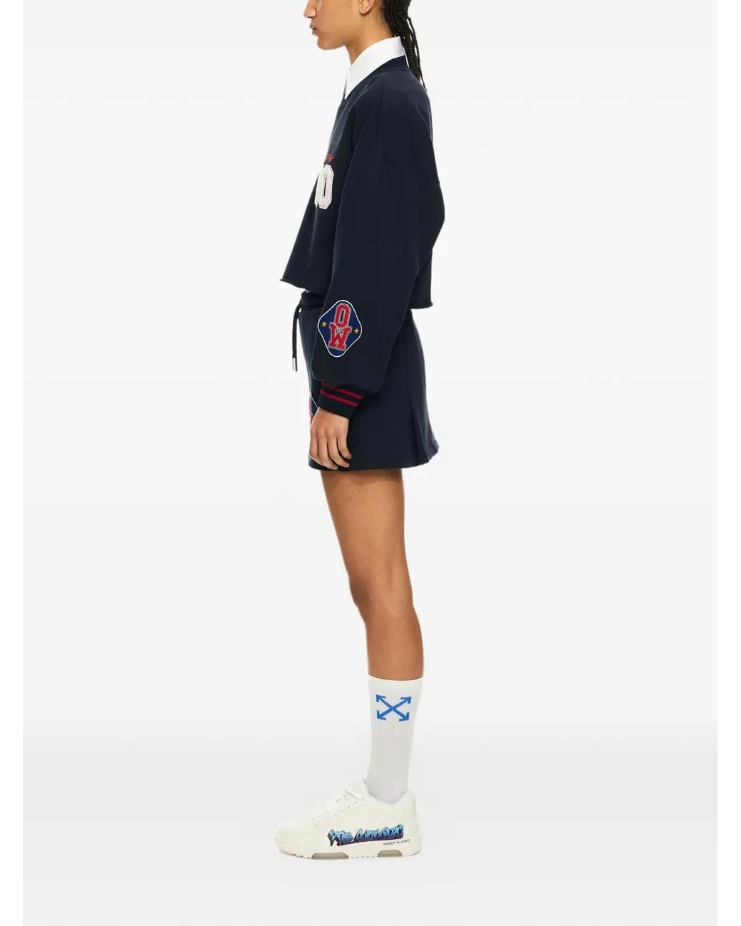Off-White c/o Virgil Abloh Blue Royal Patch Sweatshirt