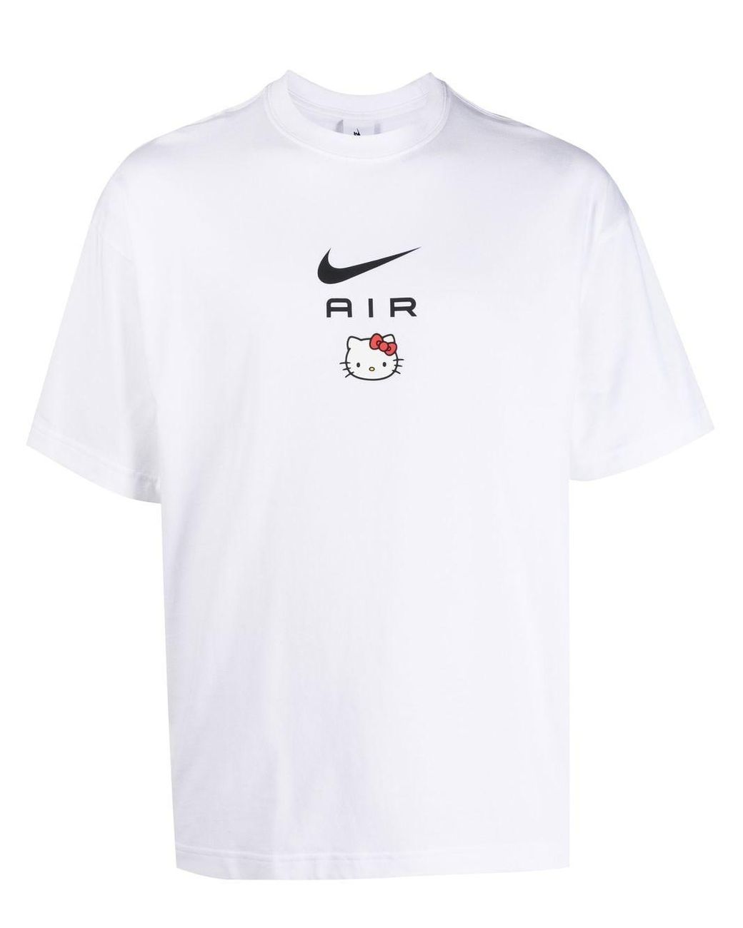 Nike Cotton X Hello Kitty Logo-print T-shirt in White for Men | Lyst