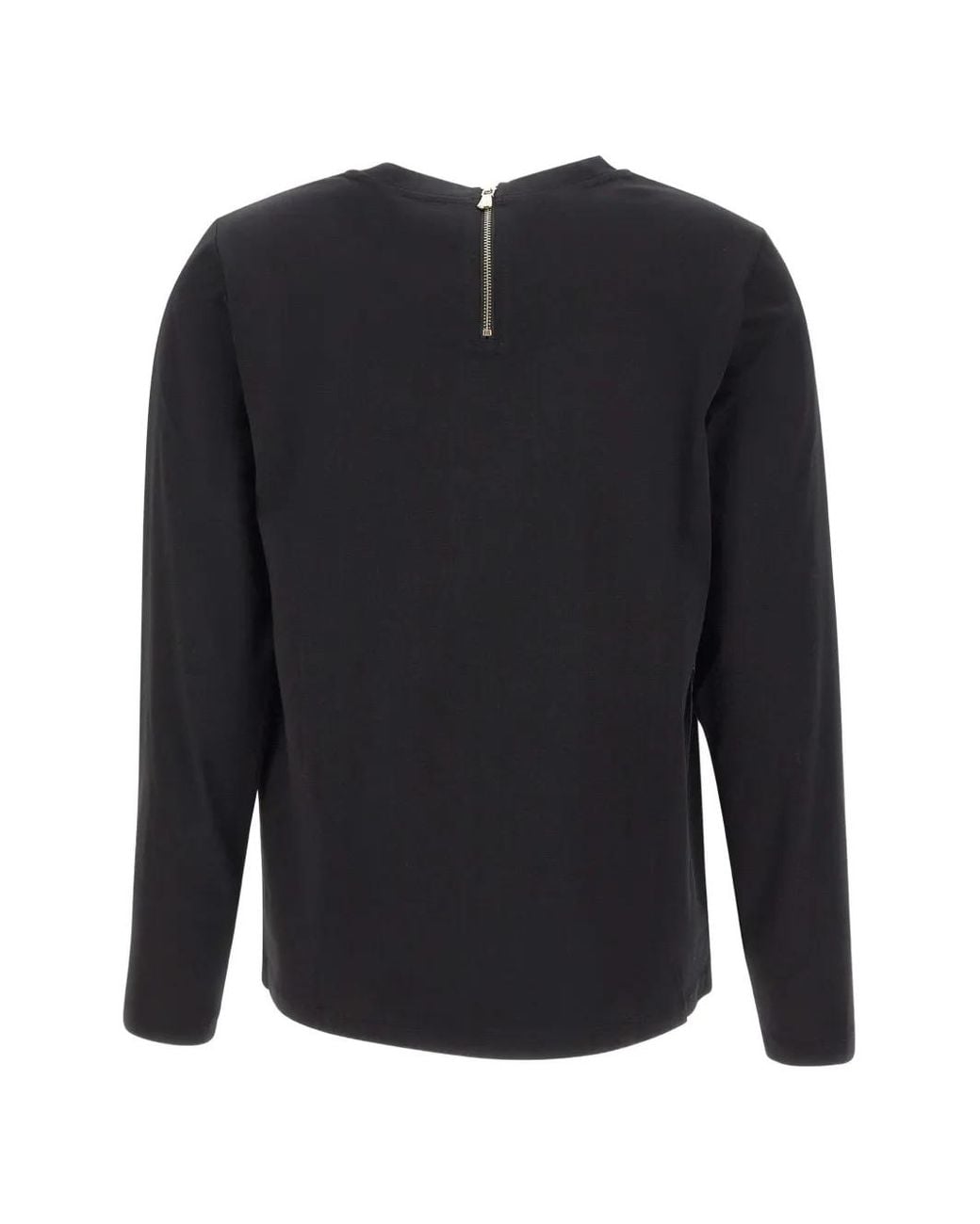 Elena Miro Blue Sequin-Embroidered T-Shirt