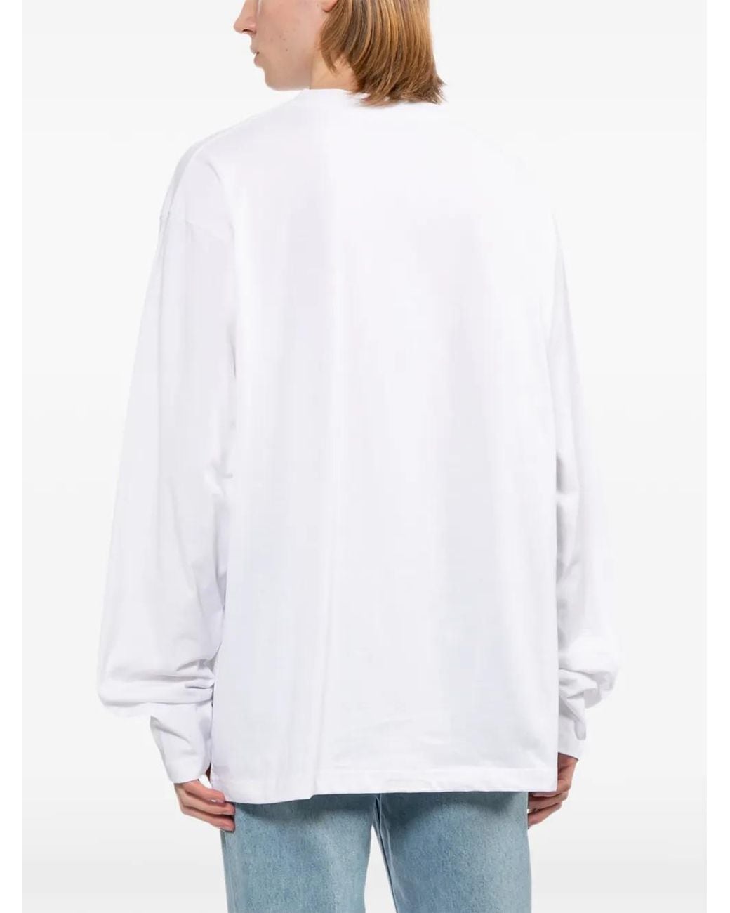 we11done White Spark Logo T-Shirt for men