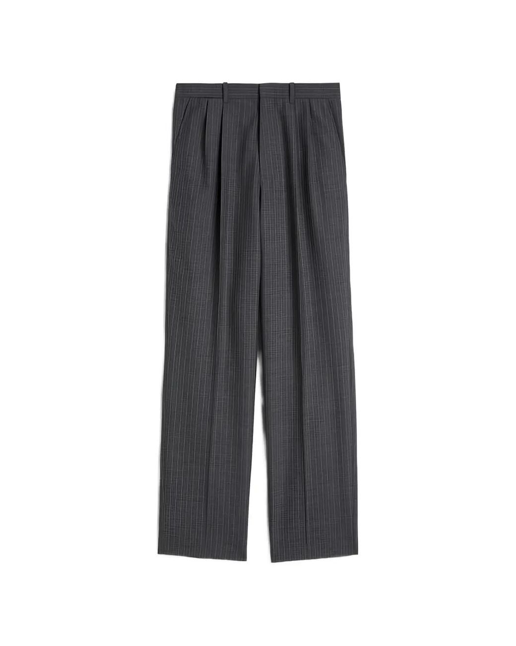 Jil Sander Gray Wool Pinstripe Trousers for men