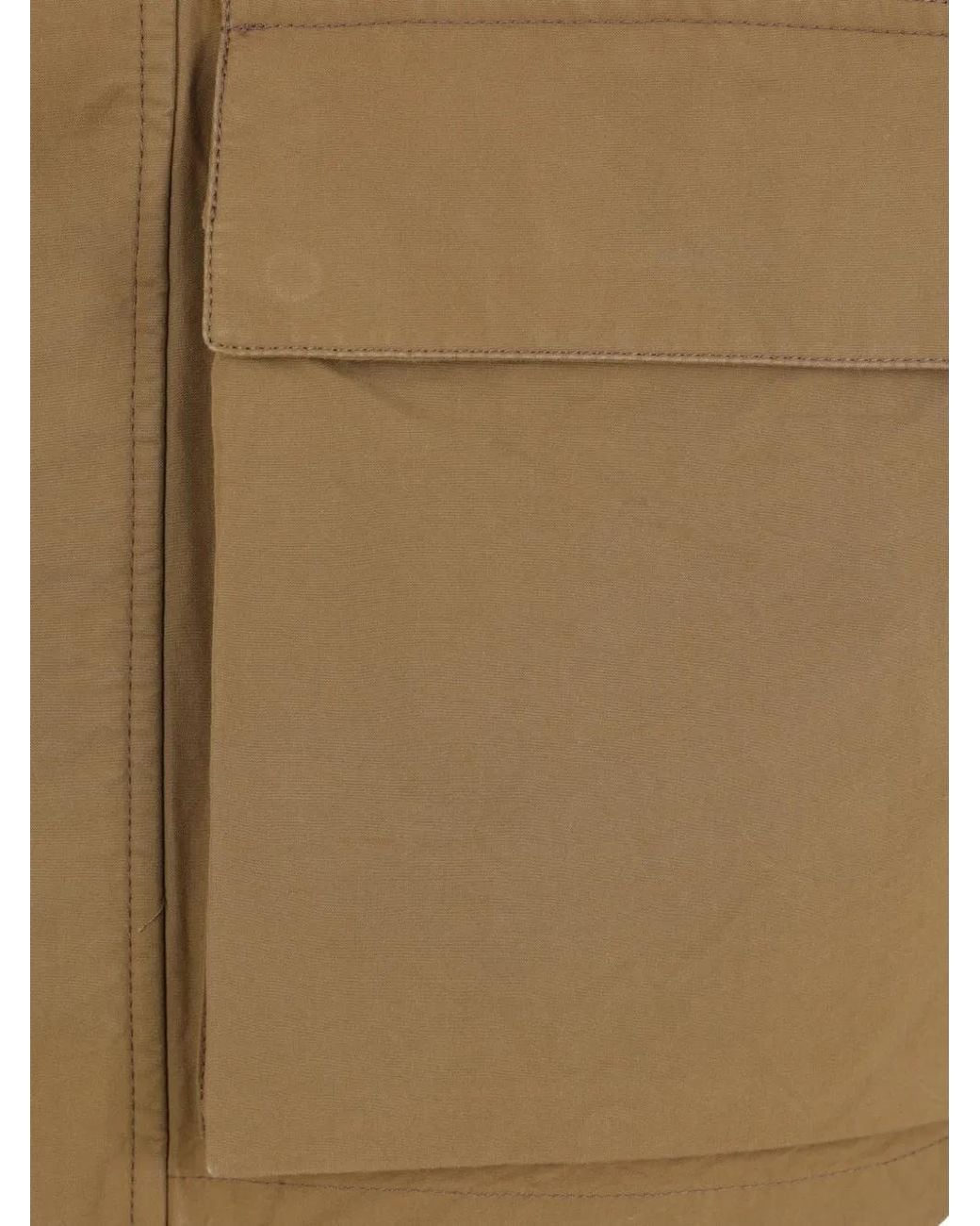Lemaire Brown High-Neck Jacket for men