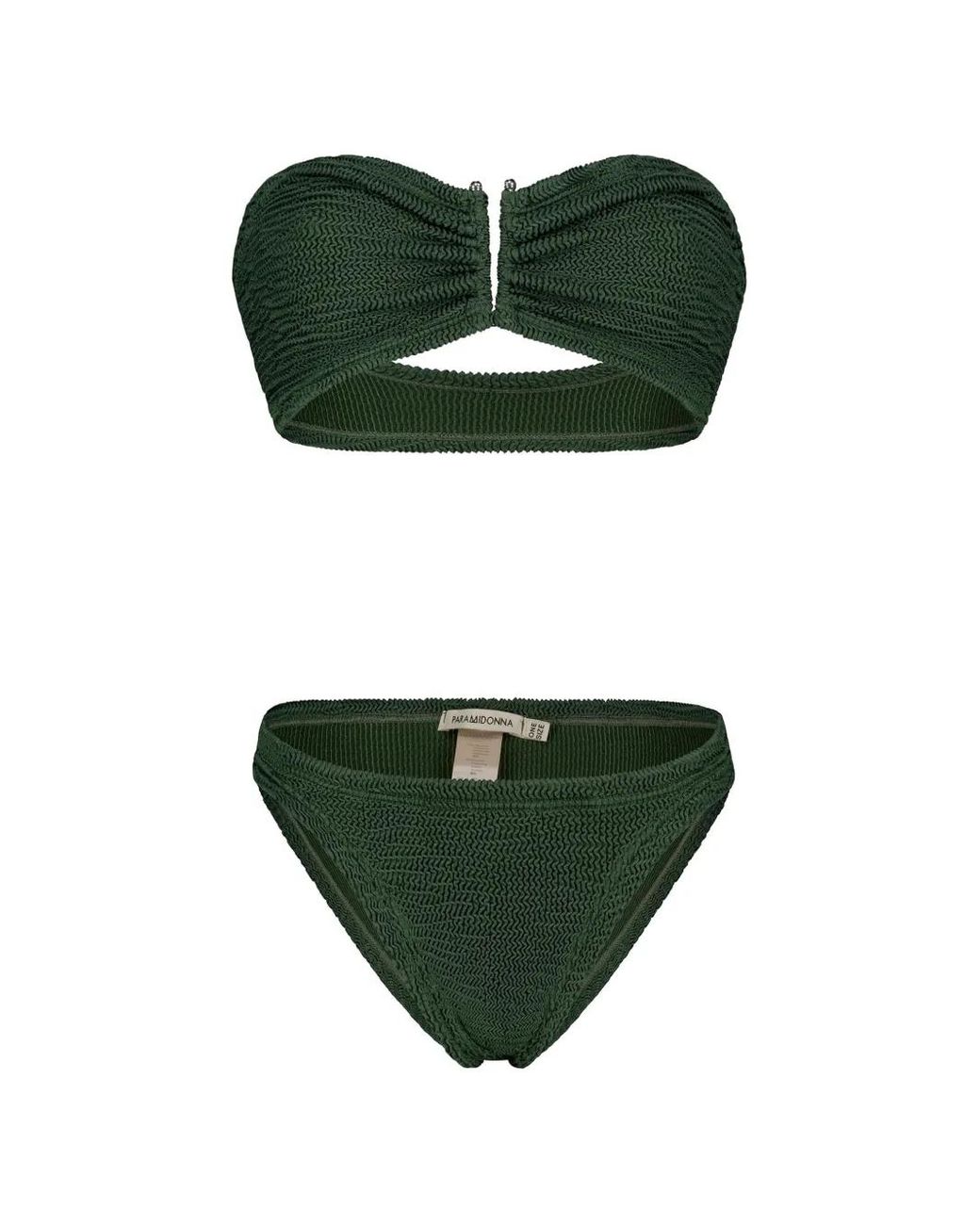 Paramidonna Green Frida Strapless Bikini