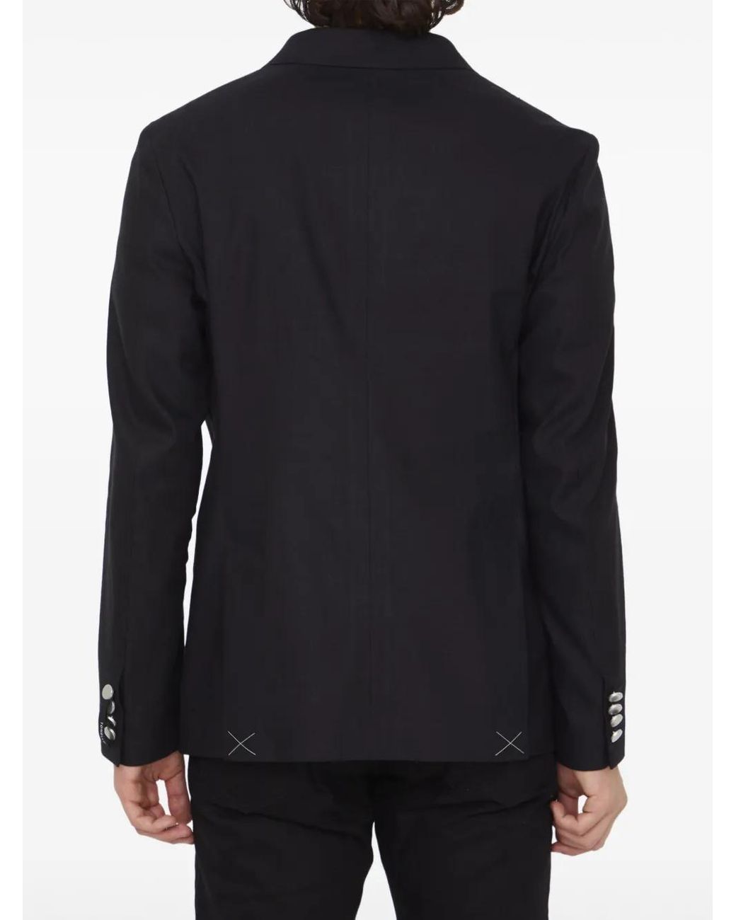 Tonello Black Double-Breasted Blazer for men