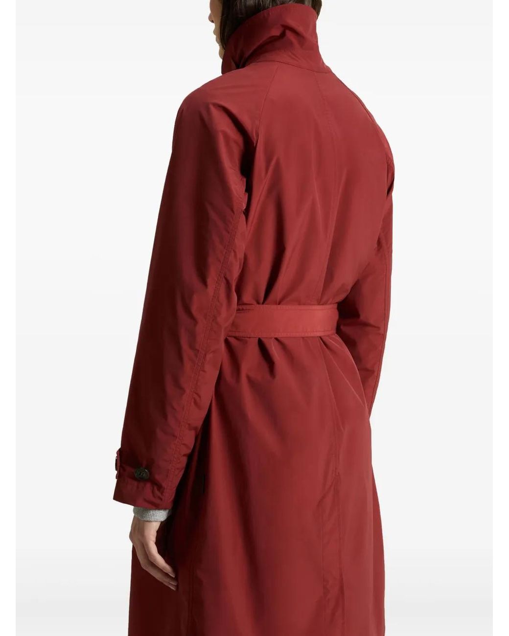 Woolrich Red Summer Trench Coat
