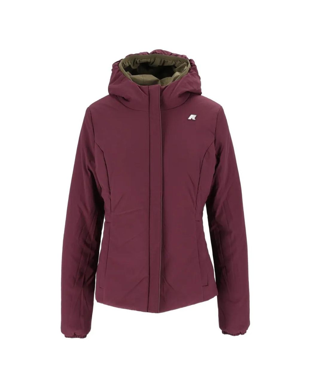 K-Way Green Lily St Warm Reversible Hooded Jacket