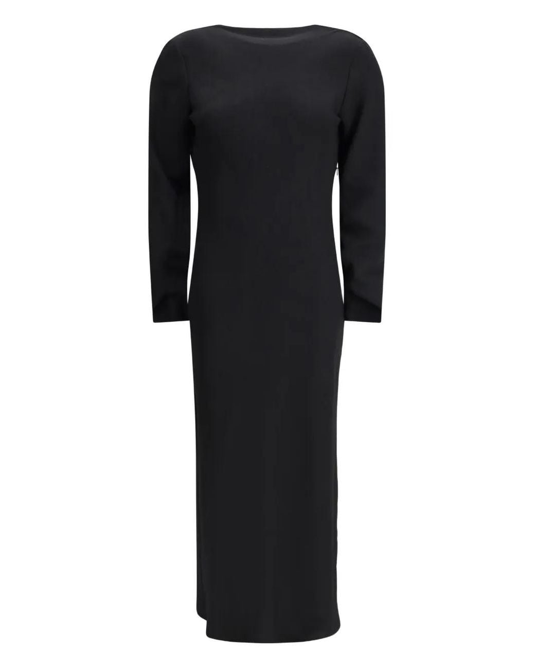 CRI.DA Black Long-Sleeve Midi Dress