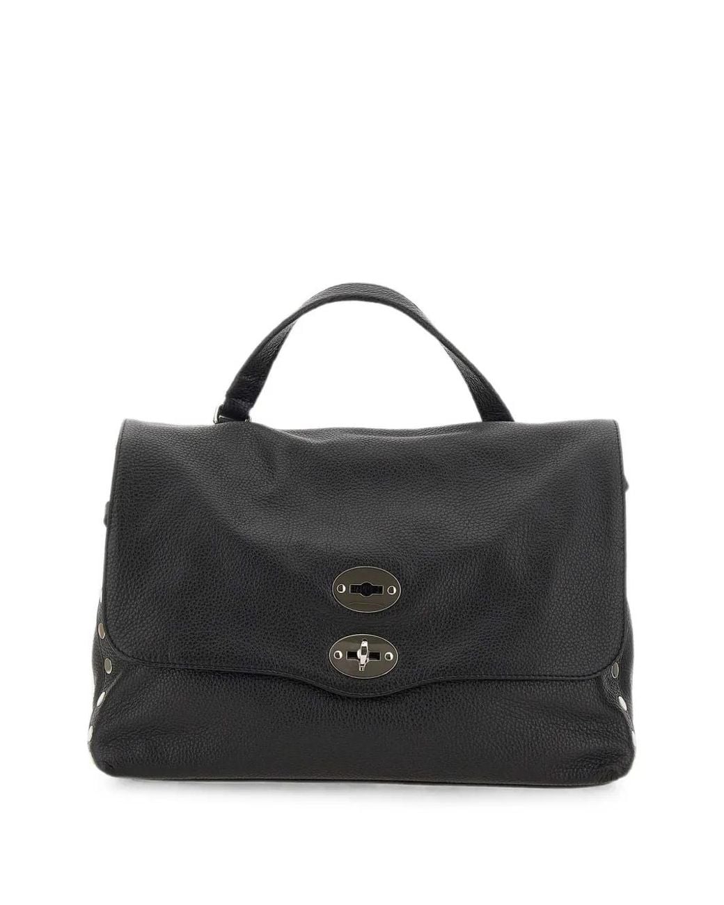 Zanellato Black Medium Postina Daily Tote Bag