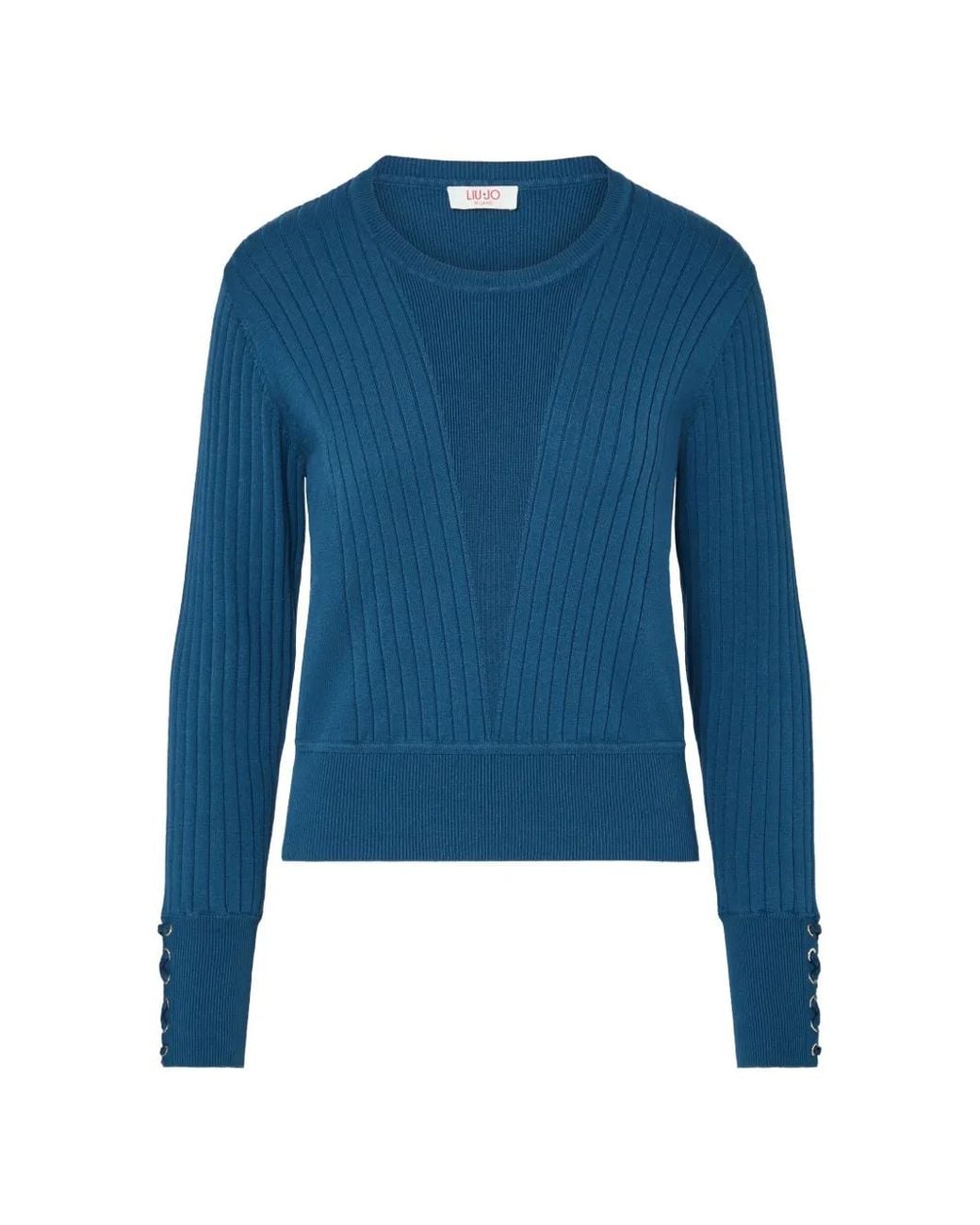 Liu Jo Blue Sweater With Laces
