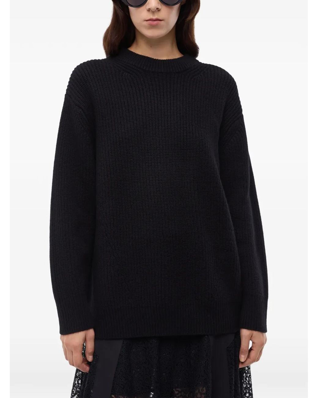 Pinko Black Gerippter Pullover