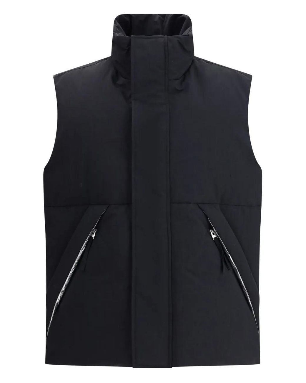 Laminar Blue Zip-Pocket Quilted Gilet for men