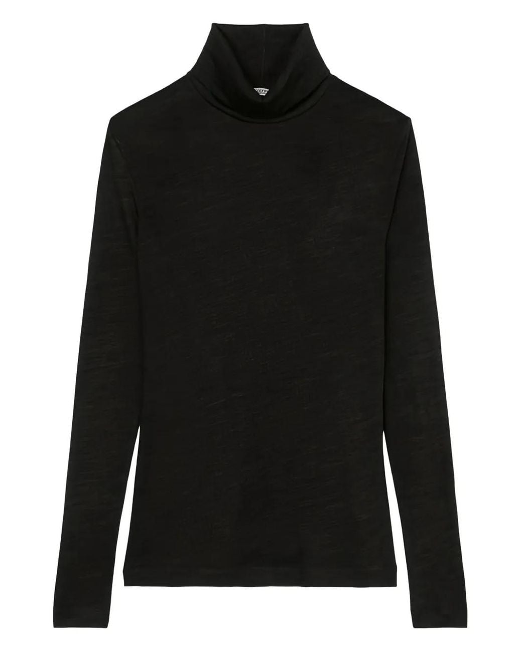 Marc O' Polo Black Roll-Neck Long-Sleeve Top
