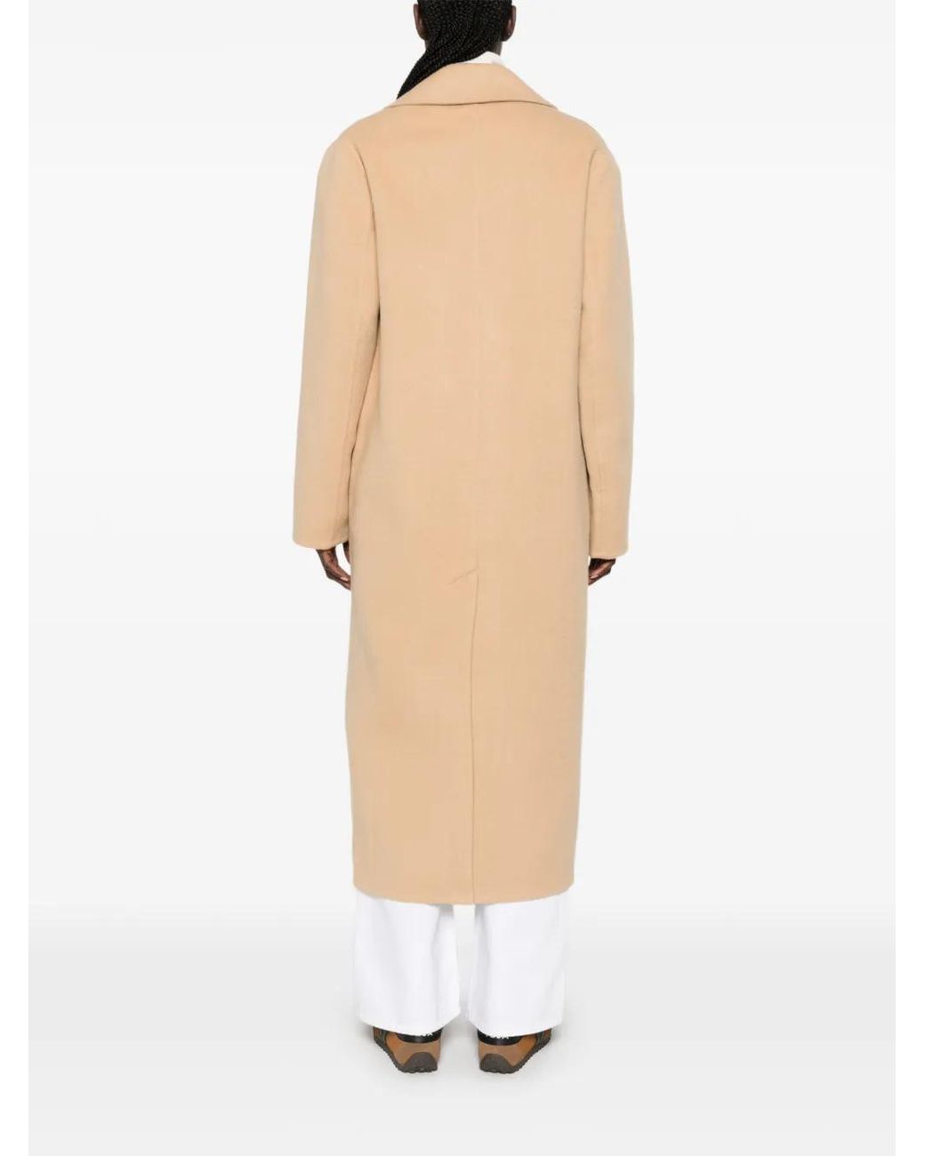 Vince Natural Manteau À Revers Crantés
