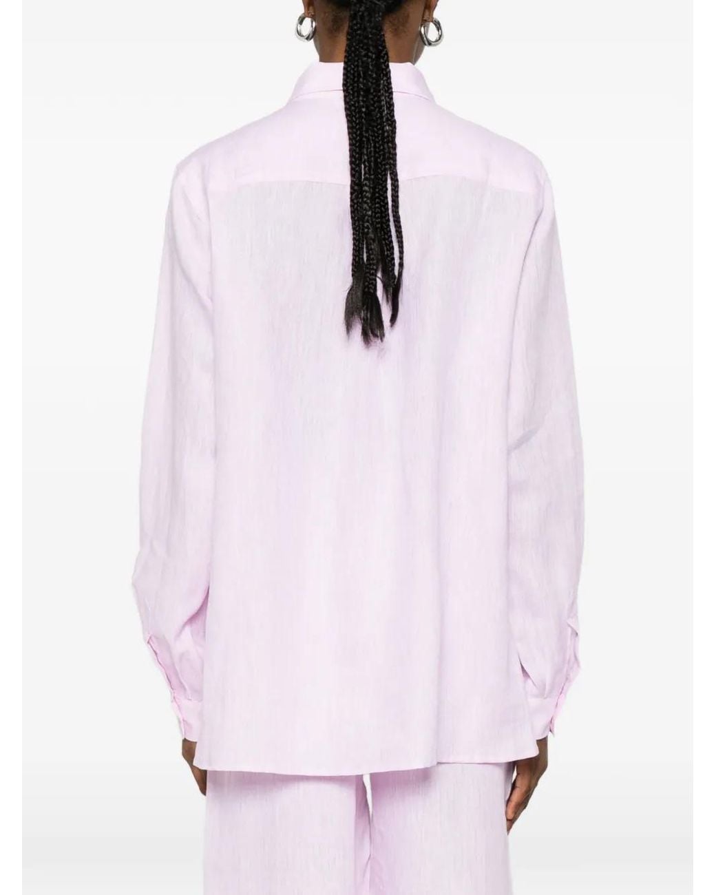 Camisa Con Botones Riviera de color Pink