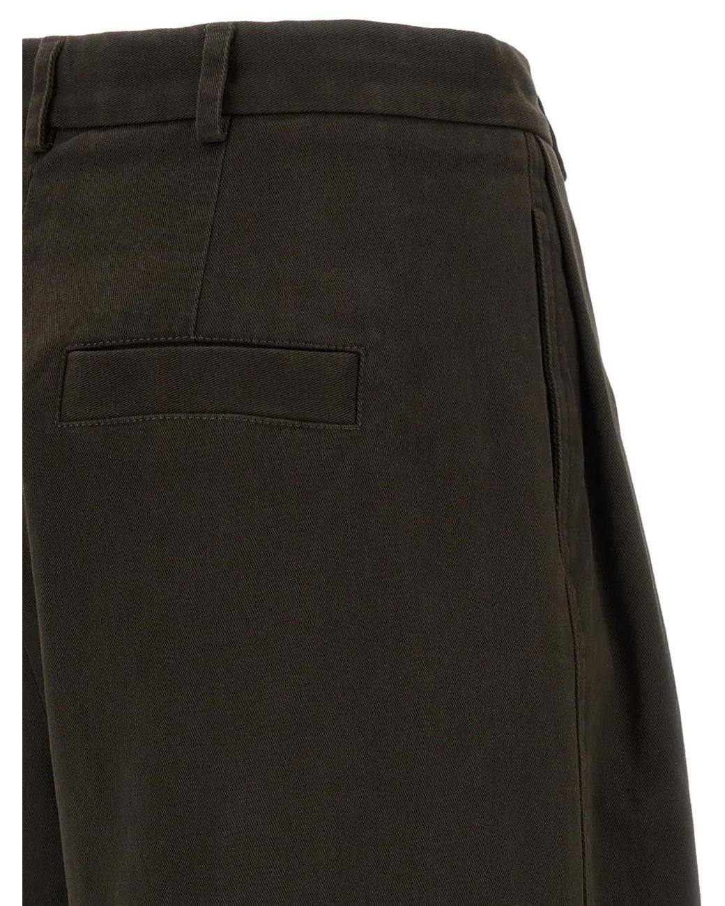 Tela Black Lake Pleat-Detail Bermuda Shorts