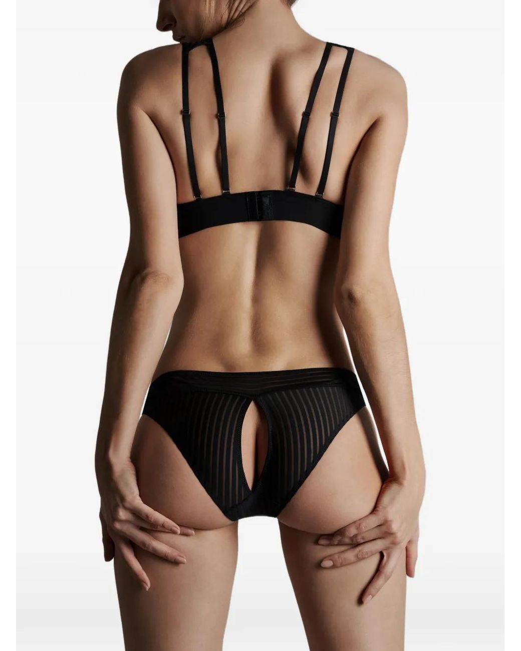 Maison Close Black Cut Out Briefs