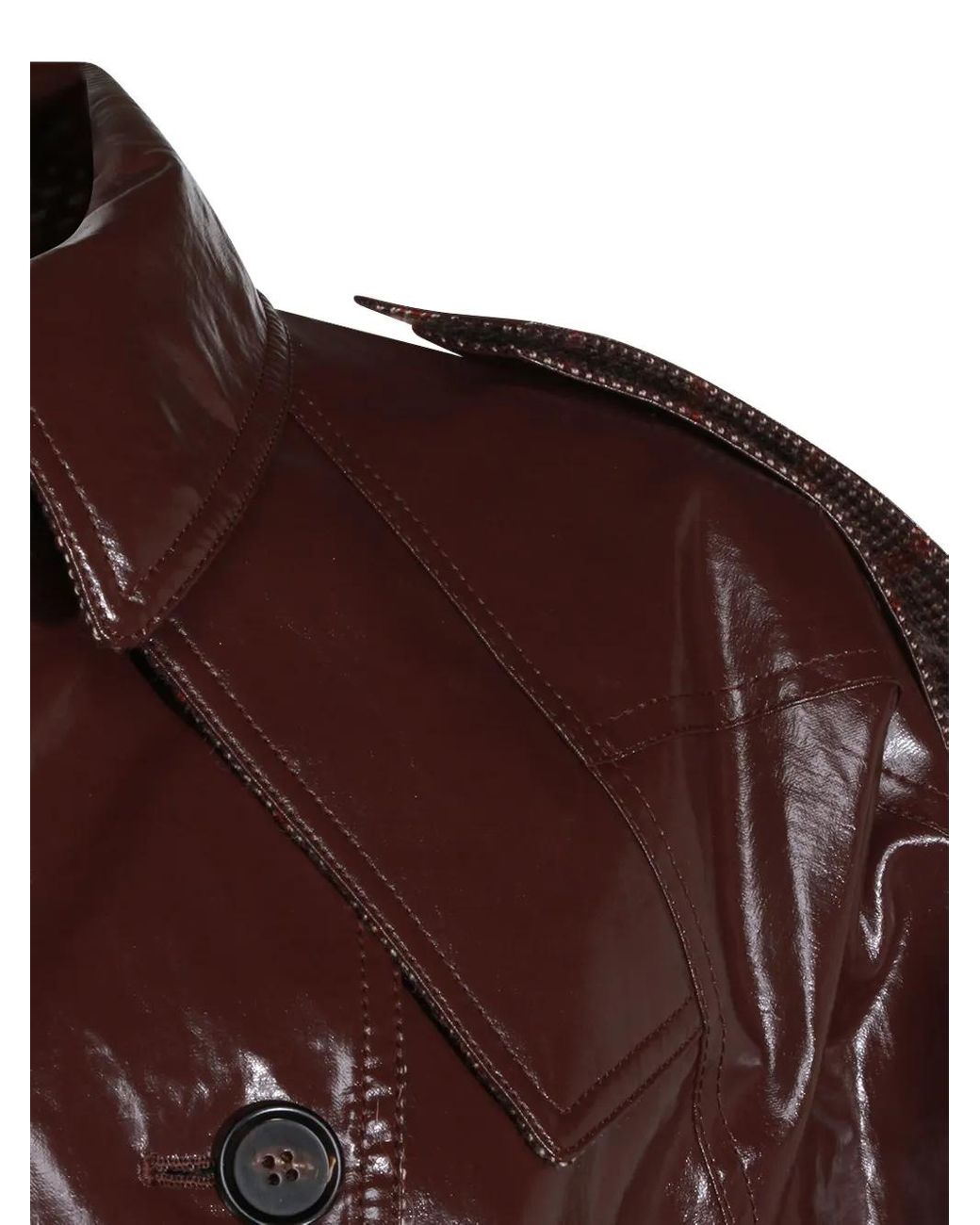 Chloé Brown Belted Buttoned Coat