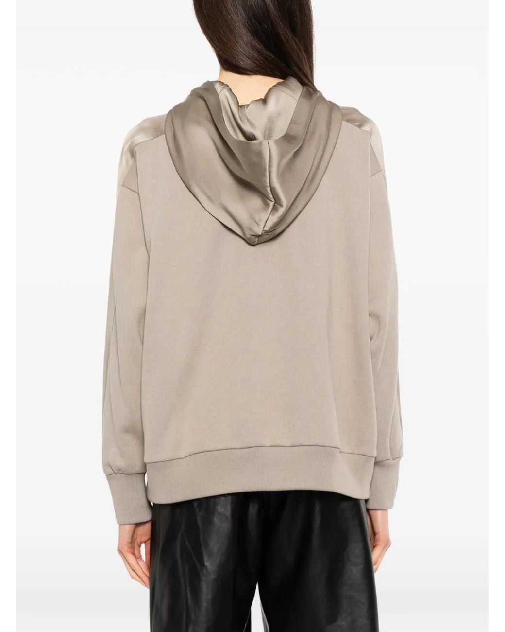 Undercover Natural Panelled Zip-Up Hoodie