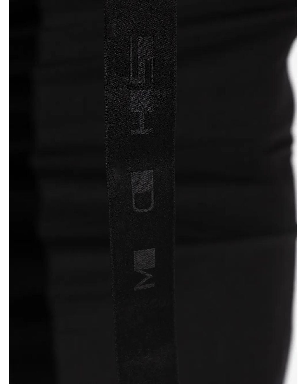 Rick Owens Black Short-Sleeve Draped-Hemline Top