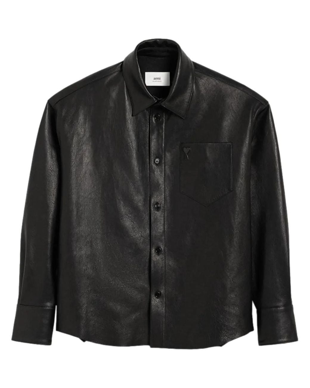 AMI Black Ami De Coeur Shirt Jacket