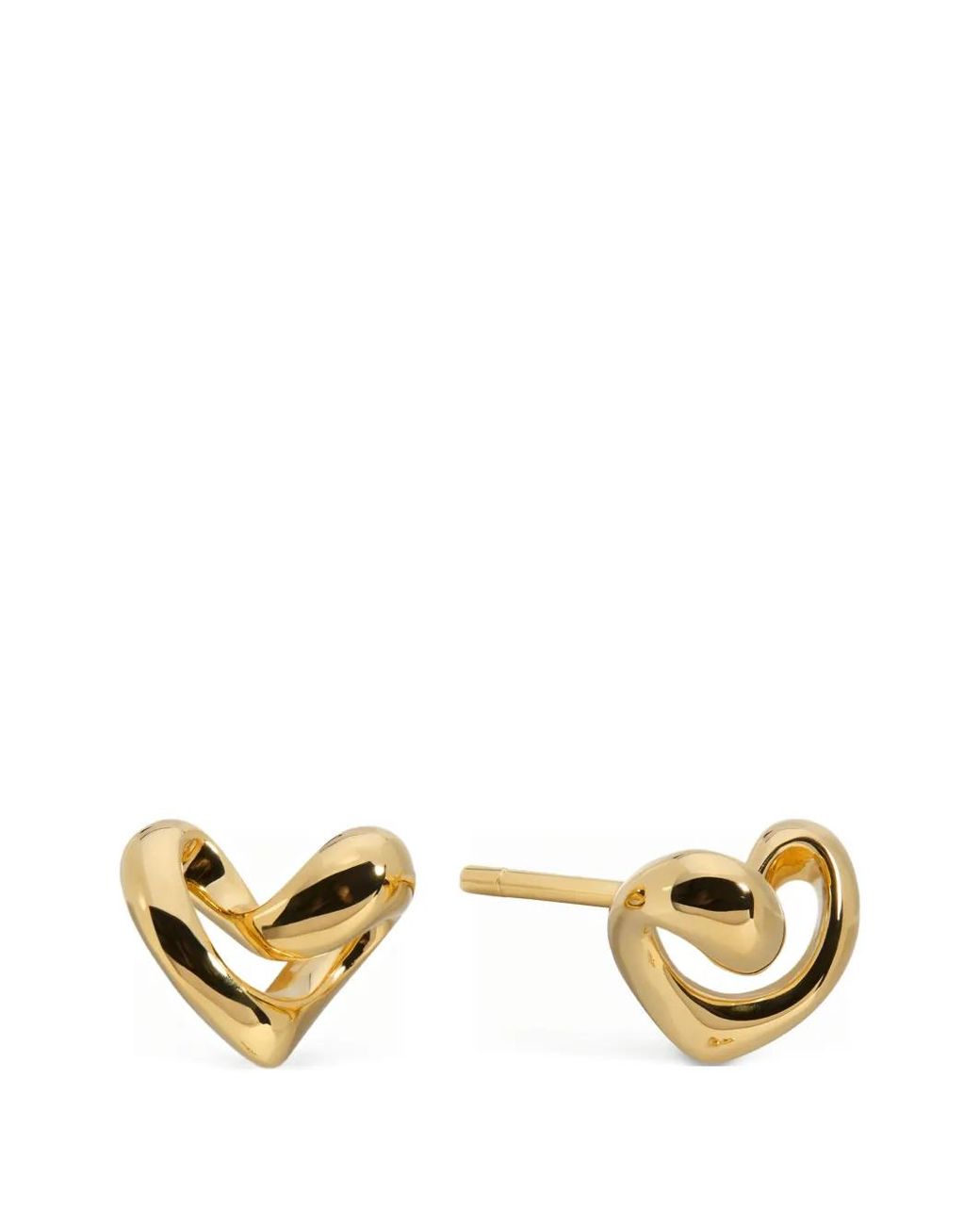 Monica Vinader Metallic Small Infinity Heart Stud Earrings