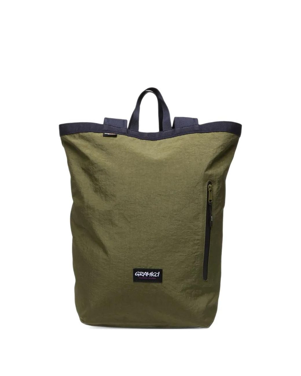 Gramicci Green Logo-Patch Backpack