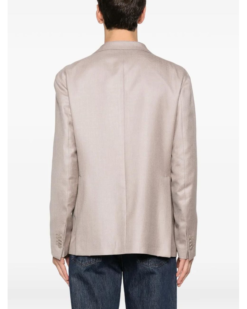Tagliatore Natural Logo-Detail Blazer for men