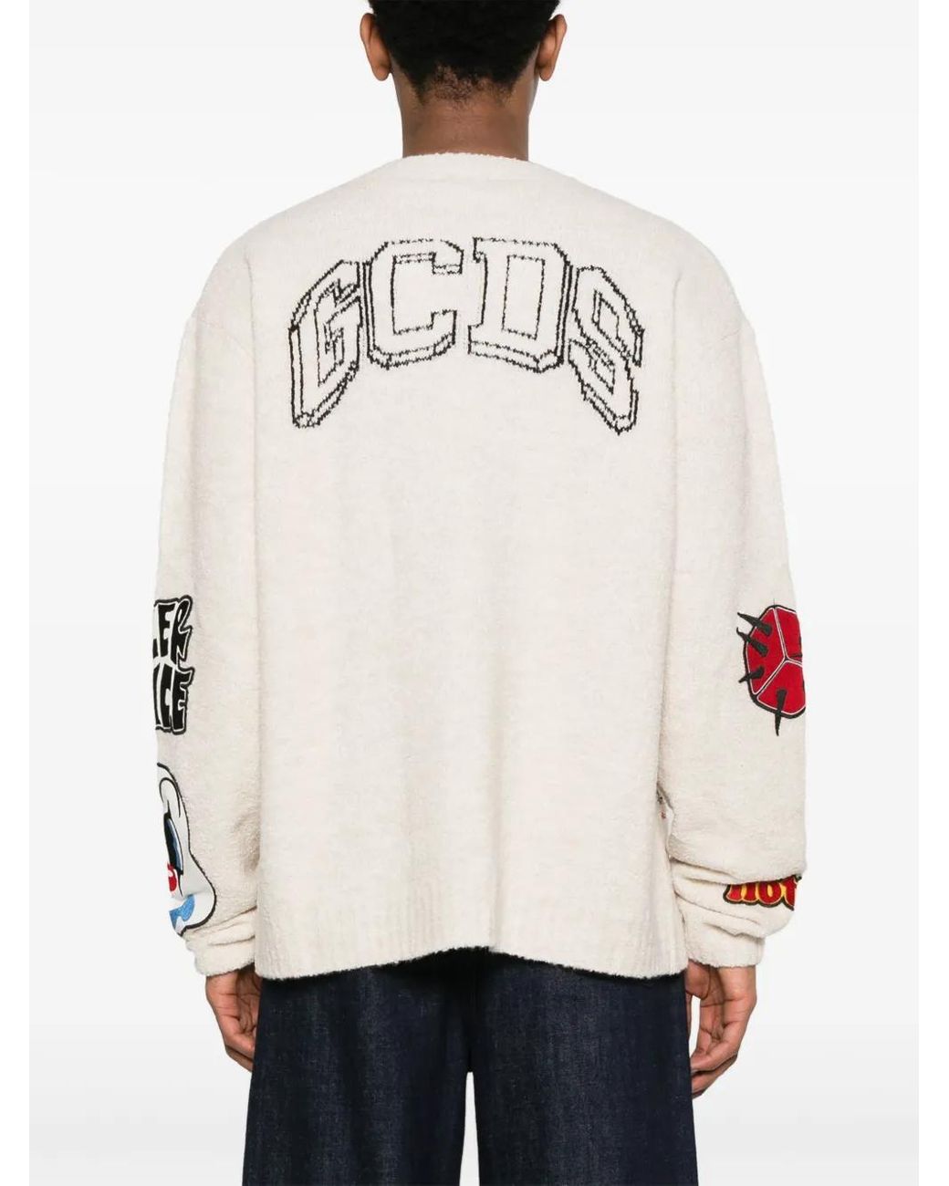 Pull En Tweed À Détail De Patch Gcds pour homme en coloris Natural