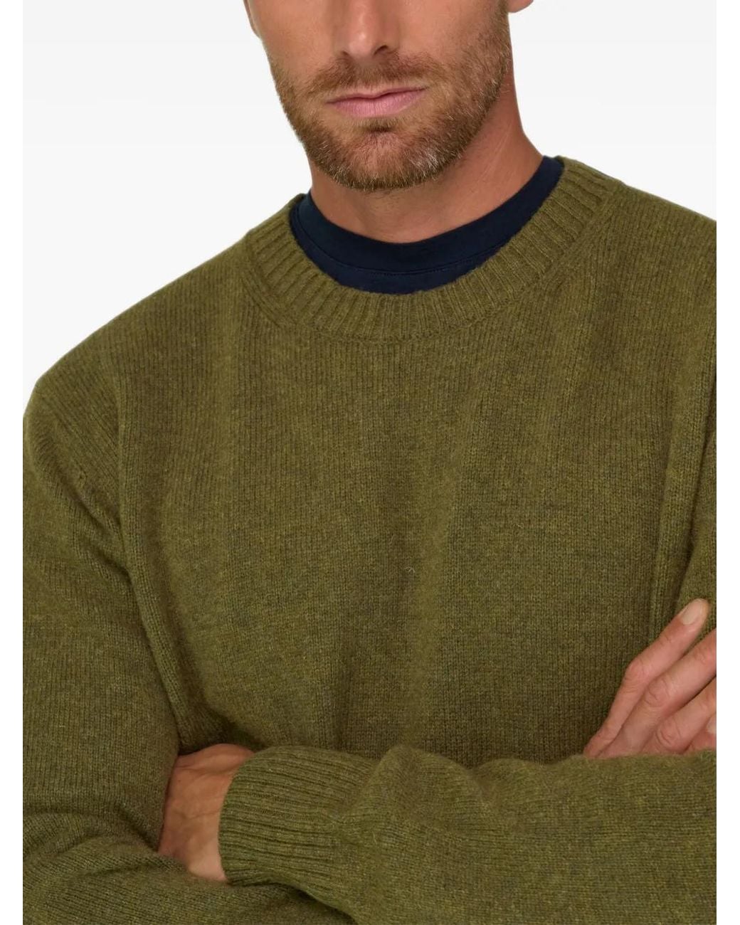 Boggi Green Crew Neck Jumper for men