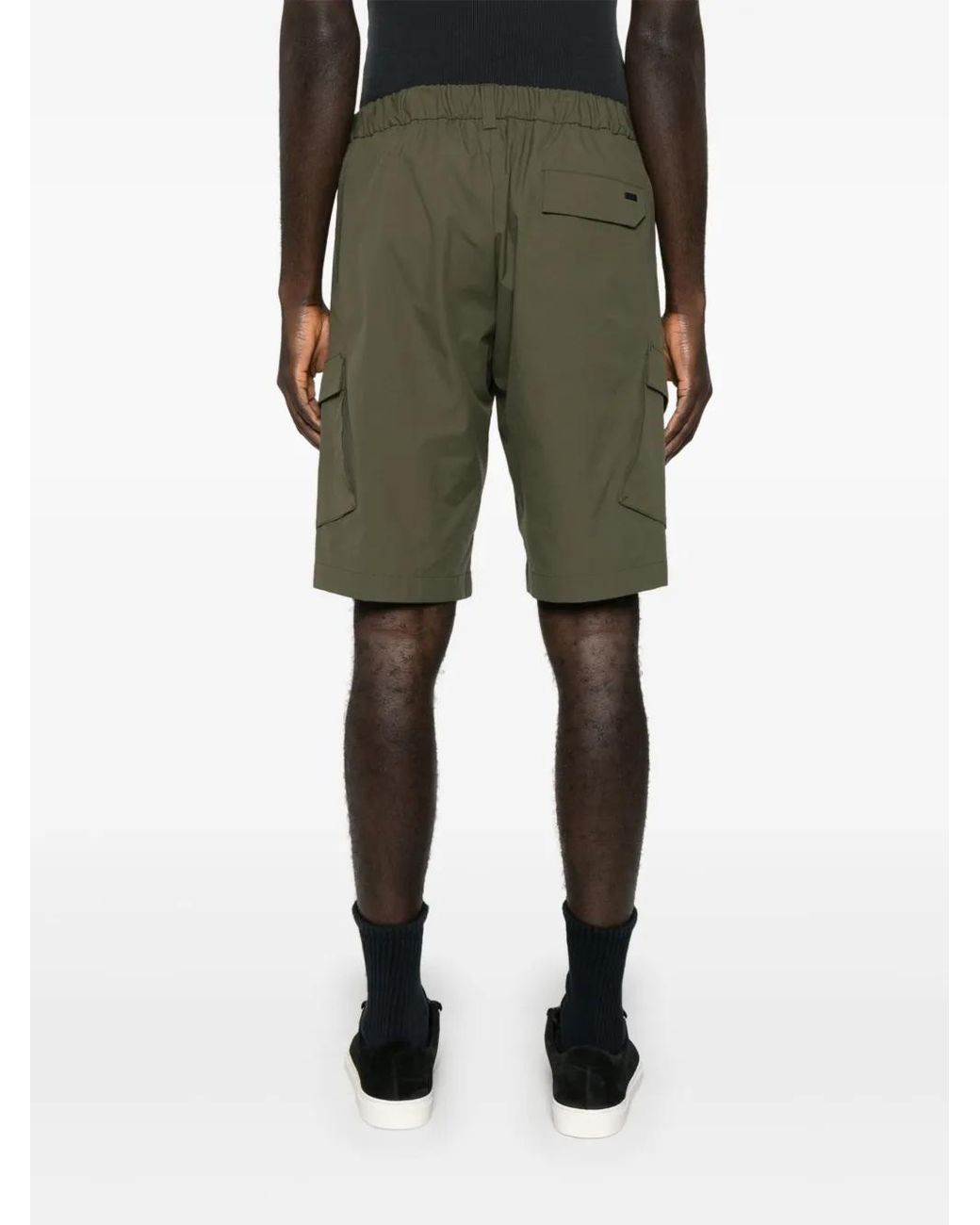 Bermuda Con Pieghe di Herno in Green da Uomo