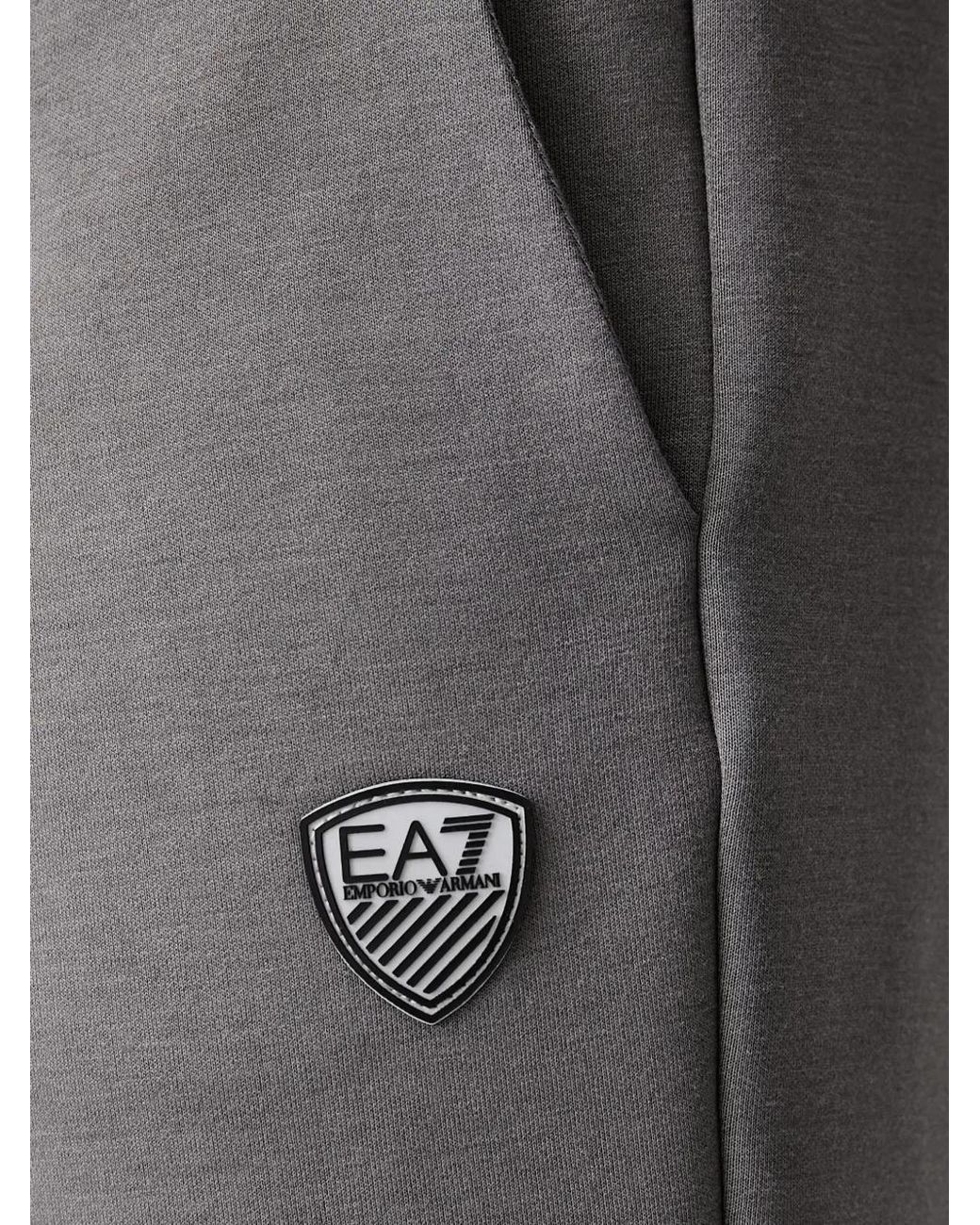 EA7 Jersey Trainingspak Met Rits En Logo-Patch in het Gray voor heren