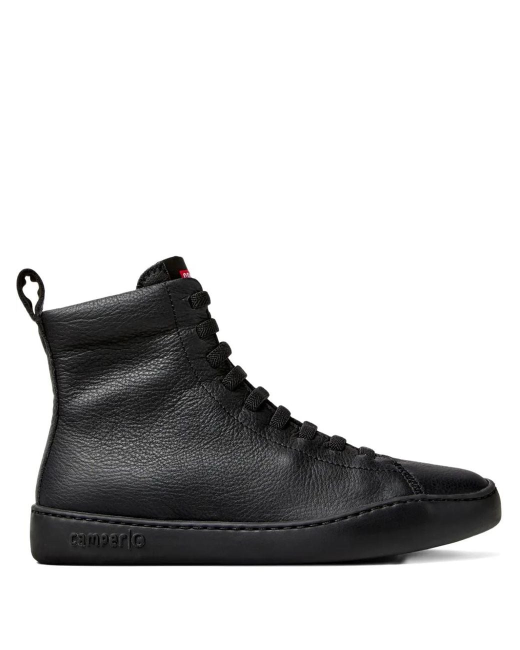 Camper Black Lace-Up Boots