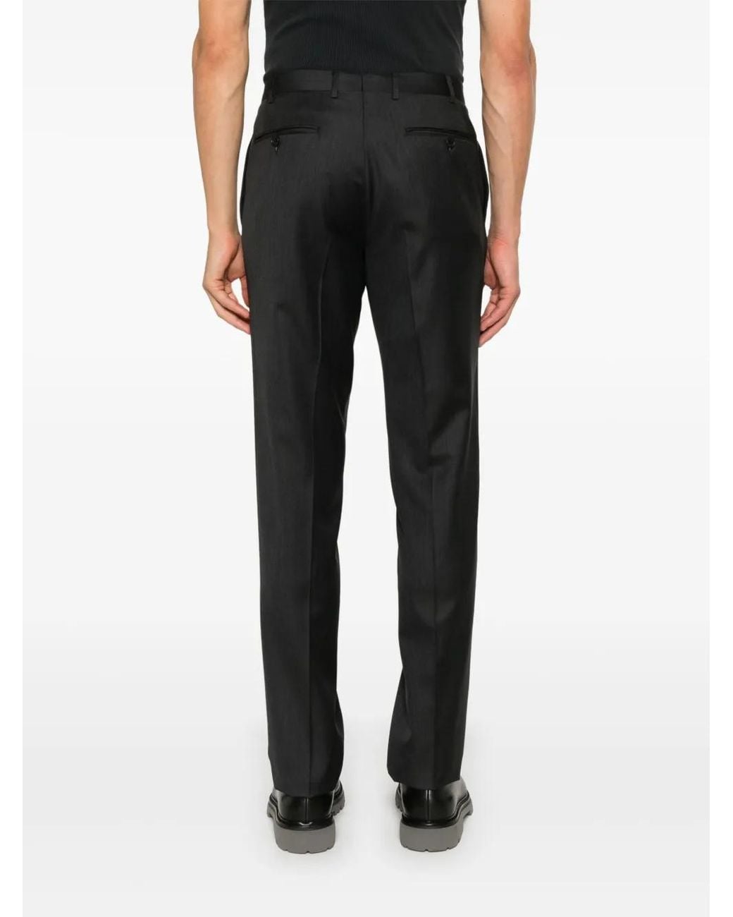 Canali Black Super 150's Trousers for men