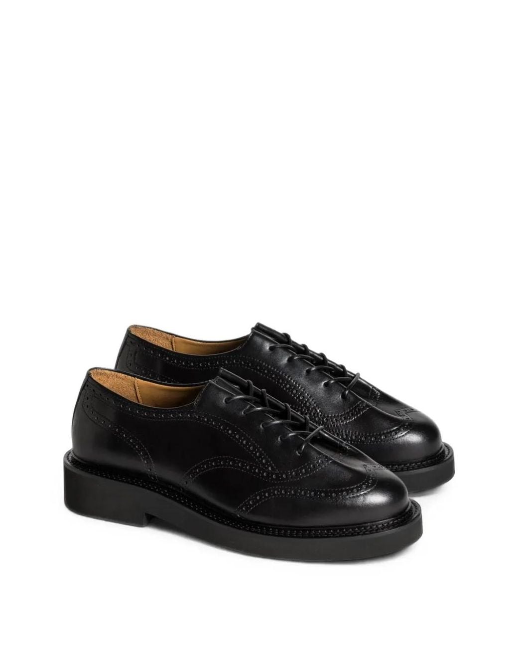 Solovière Black Boldie Leather Brogues for men